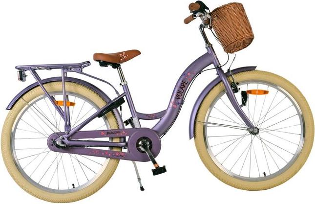 Volare Blossom Kinderfahrrad - Mädchen - 24 Zoll - Lila - 3 Gänge