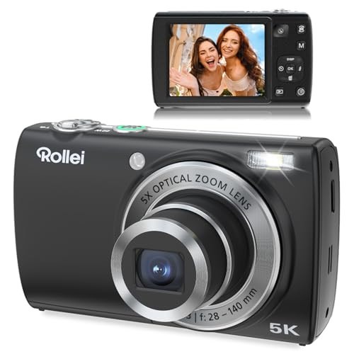 Rollei Powerflex Compact digitale camera, 64 MP, zwart