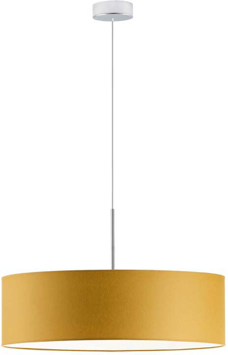 17 Stories Aubrionna 4 - Light Drum Pendant Mustard/Chrome