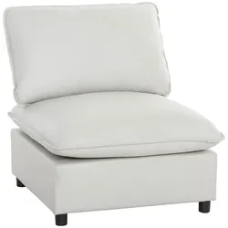 SESSEL aus Kunstleder & Schaumstoff Grau