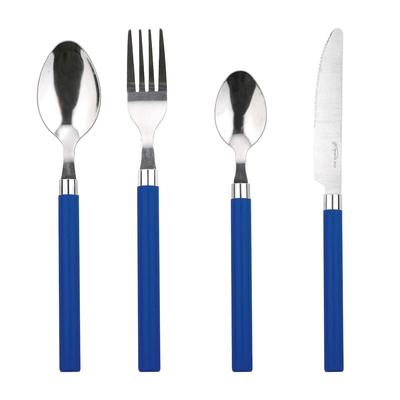 BERGNER Happie Blue - 24-teiliges Edelstahl-Besteckset in Blau