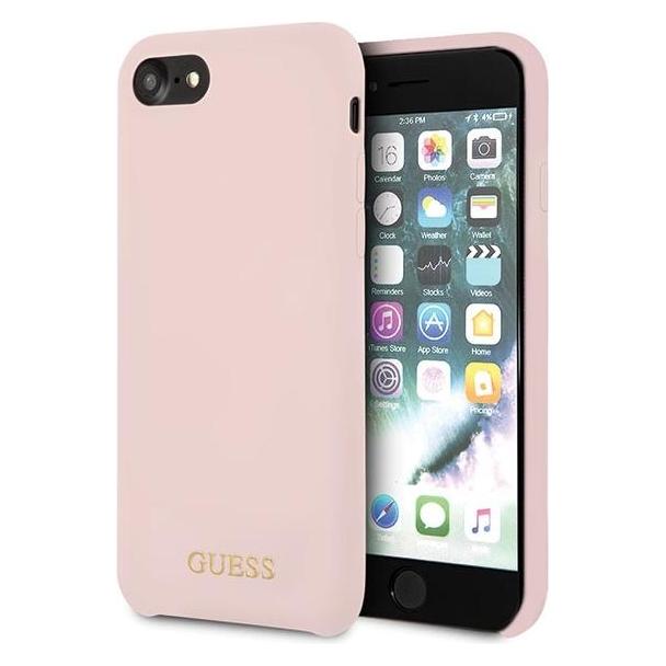 Guess GUHCI8LSGLLP iPhone 7/8/SE 2020 / SE 2022 light pink/jasnoróżowy hard case Silicone (Apple iPhone 7, Apple iPhone 8) (GUHCI8LSGLLP)