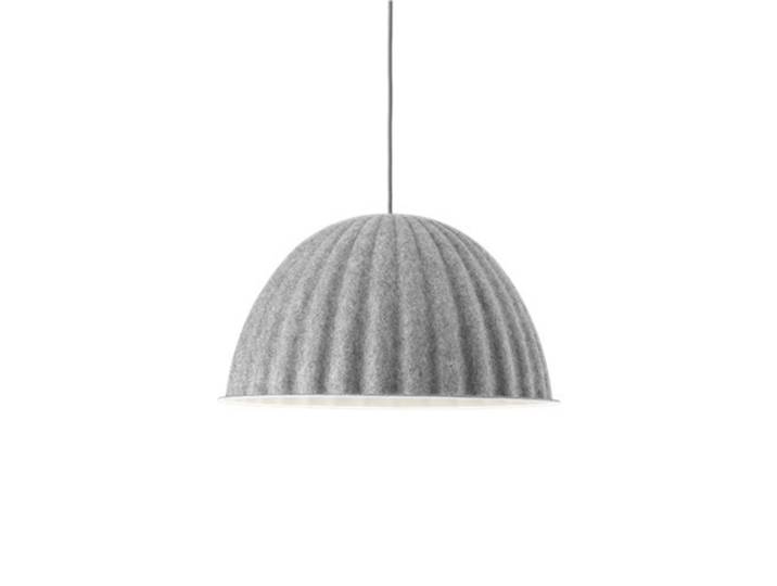 Suspension Under The Bell Ø55 Gris - Muuto - Salle à manger - Scandinave - Tissu / textile - À ampoule unique