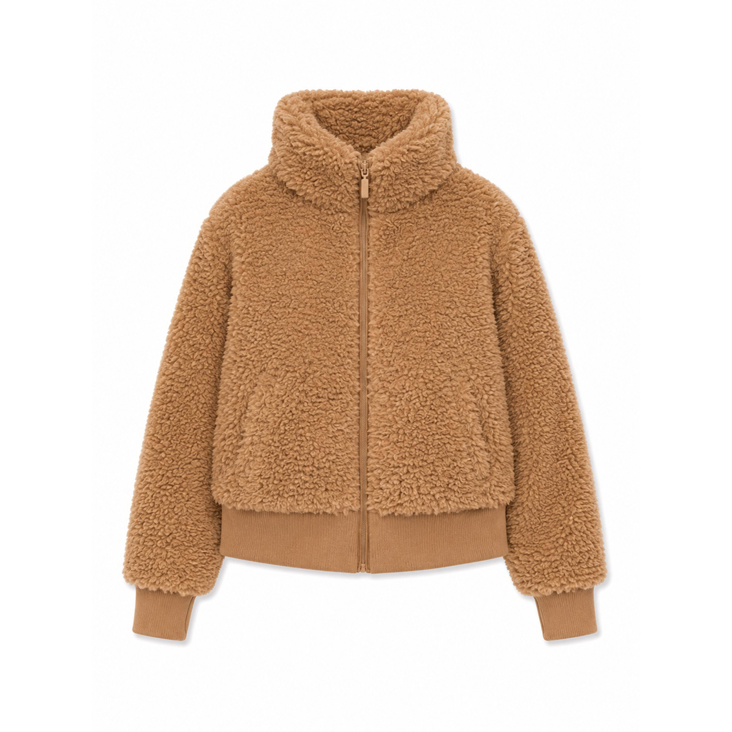 Mazine Faux-Fur Damen Freizeitjacke, Parkas braun Größe S Lifestyle Elastisch