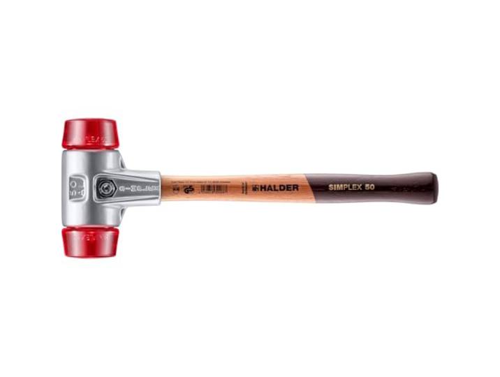 Maillet SIMPLEX\, Plastique; avec boîtier en aluminium et manche en bois D=50 mm 3106.050
