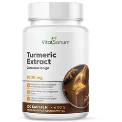 VitaSanum® Kurkuma (Curcuma longa) – 1.000 mg Tagesportion (2 Kapseln)
