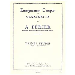 30 études pour clarinette, Fachbücher von Auguste Périer