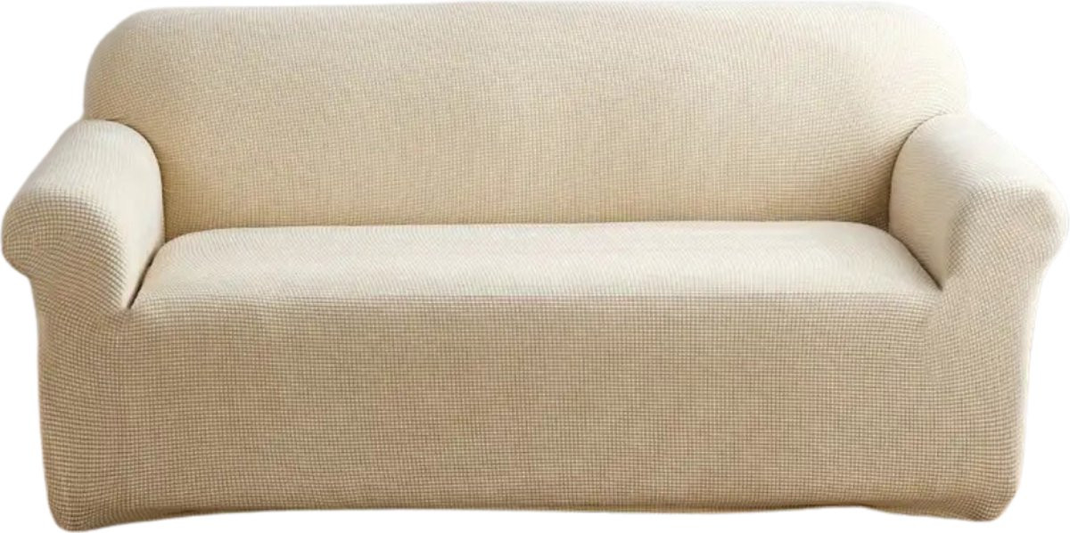 Nivard Bankhoes Stretch Bankbeschermer voor Sofa - Beige - Enkel