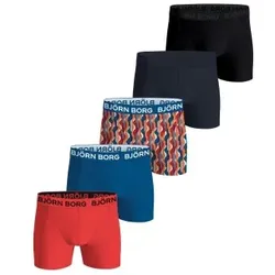 Björn Borg 5P Multi Cotton Stretch Boxer Mixed Baumwolle Small Herren