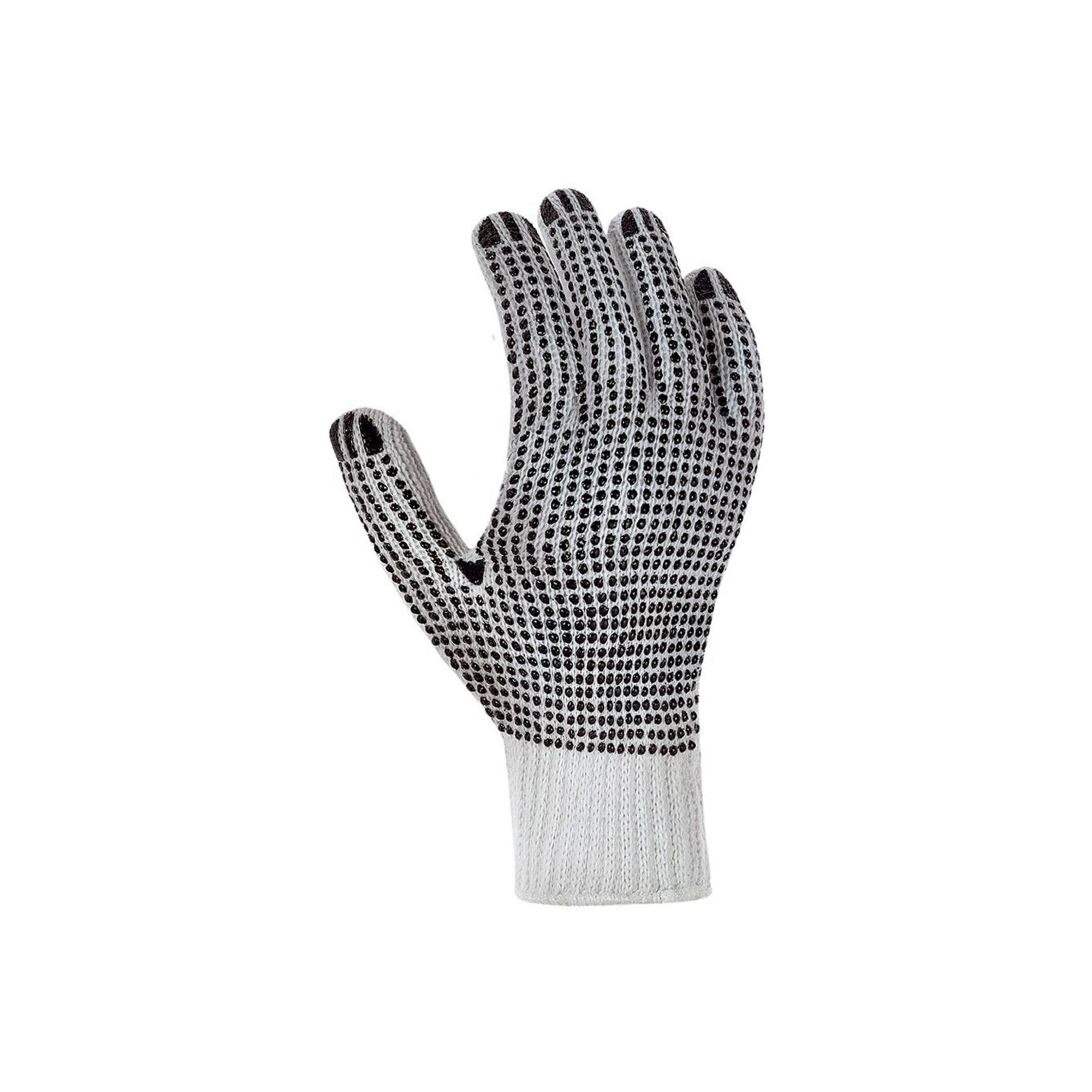 TEXXOR Strickhandschuh, beidseitig genoppt, PES, Gr. 9 (1935/9)