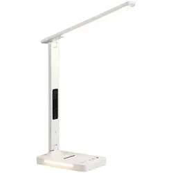 Avide, Tischlampe, LED Tischleuchte Büro mit Telefon Ladegerät 7W 350lm (350 lm)