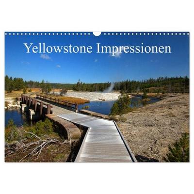 Yellowstone Impressionen (Wandkalender 2027 DIN A3 quer), CALVENDO Monatskalender