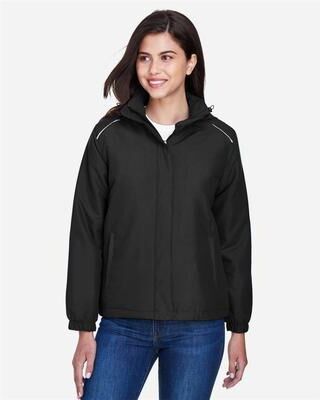 CORE365 78189 Women's Brisk Insulated Jacket in Black size XL
