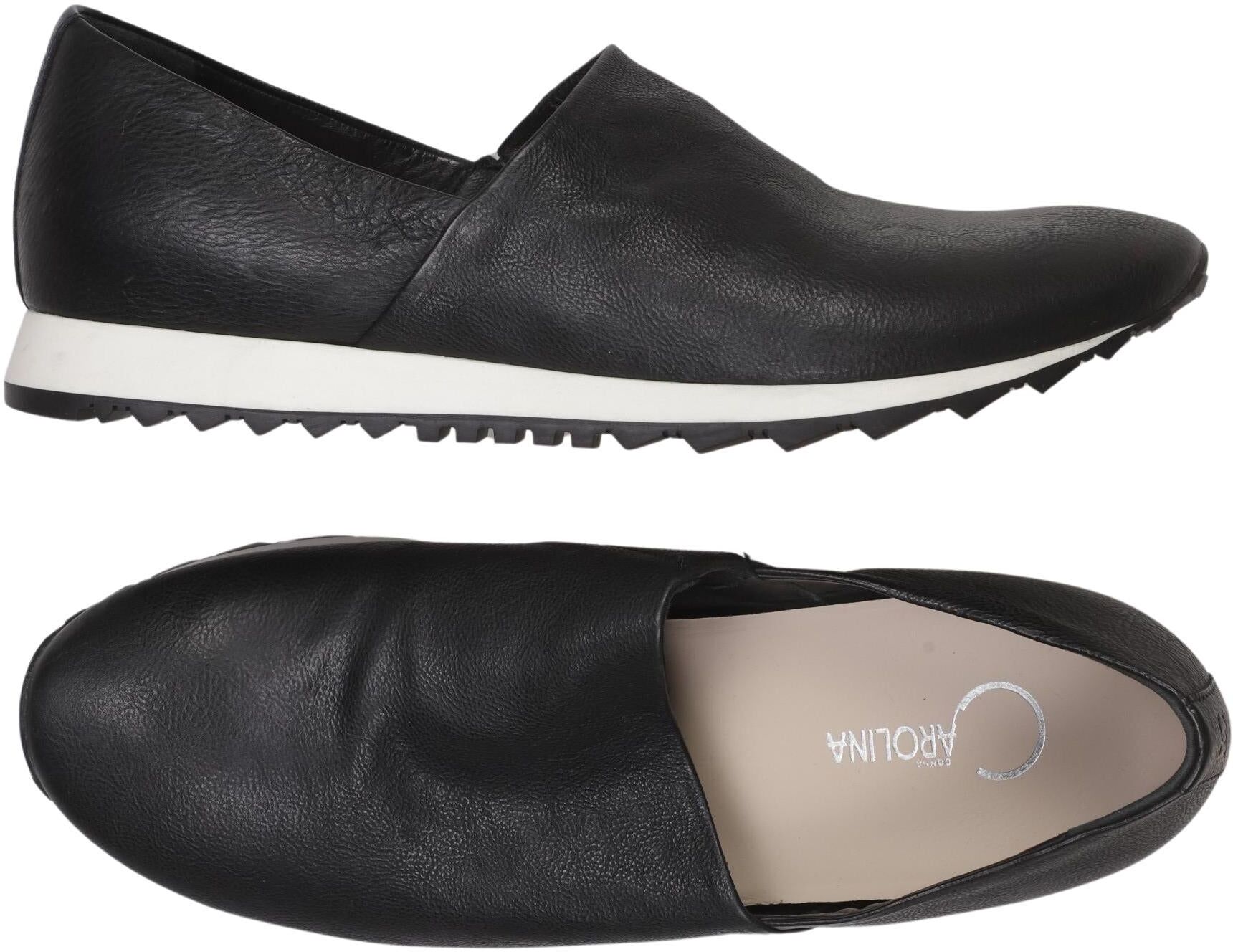 Donna Carolina Damen Halbschuh, Schwarz, Gr. EU 39.5, Leder - Second Hand
