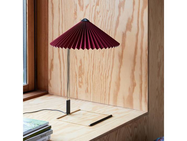 Matin Tischleuchte L Oxide Red - HAY Matin 380 - Wohnzimmer - Design - Metall - Mit Schirm
