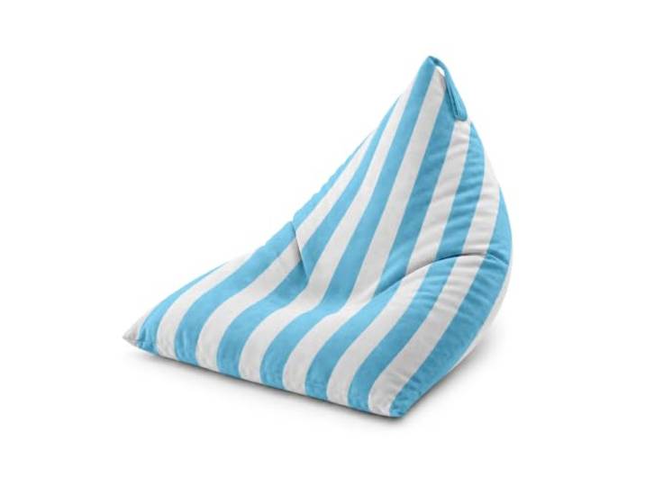 Allbag Sitzsack Pillow XXL Velvet 125 cm (Blau) Weicher Sitzkomfort mit EPS-Füllung – ideal zum Entspannen, Lesen und Relaxen im Wohnzimmer, Jugendzimmer oder Kinderzimmer