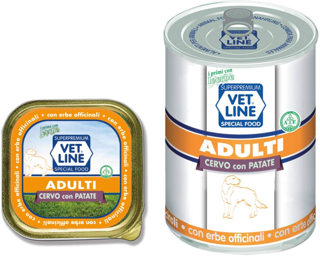 Vetline Vet Line Umido Cervo e Patate per Cani Adulti Monoproteico 150 gr