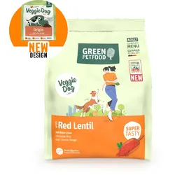 GreenPetfood Red Lentil Hundetrockenfutter 5 x 900 Gramm
