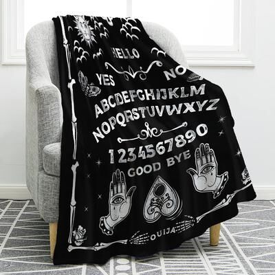 Shop Station Ouija Board Blanket Soft Gothic Throw Blanket For Witchy Home Decor & Halloween Comfort f 27.56 39.37 In