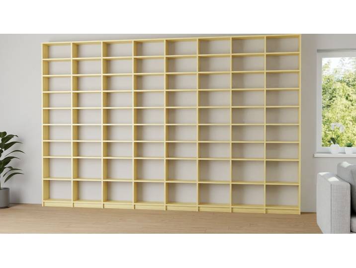 Étagère à livres en bois massif - design Pickawood Pin Naturel huilé