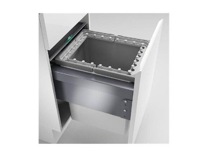 Naber Einbaumülleimer Cox® Base 460 R/450-1, hellgrau, H 460