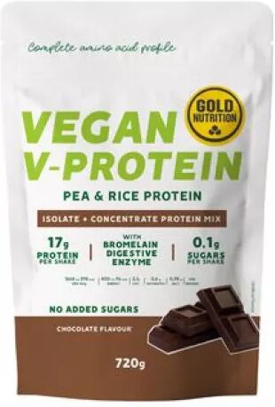 Gold Nutrition Vegan V-Protein Chocolate 720gr