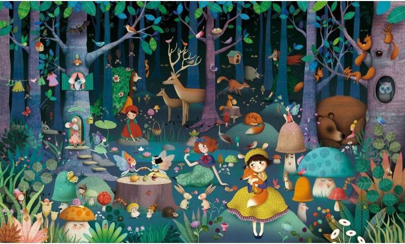 Djeco Puzzle Observation - La forêt enchantée - 100 pcs