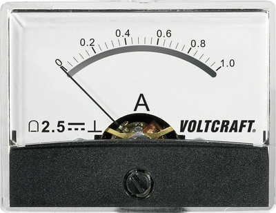 Voltcraft AM-60X46/1A/DC Inbouwmeetinstrument met roterende spoel 1A