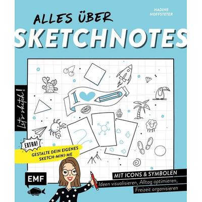 Let's sketch! Alles über Sketchnotes – Mit Icons und Symbolen Ideen visualisieren, Alltag optimieren, Freizeit organisieren, Taschenbuch von Nadine