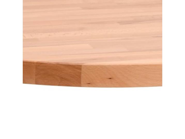 KTHLBRH Runde Tischplatte aus Massivholz Buche 60 x 2,5 cm Lackierte Oberfläche, pflegeleichte Oberfläche, Wohnzimmertisch, vielseitiger Ersatz