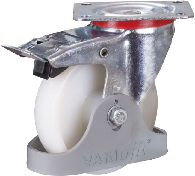 VARIOfit Roue de frein en polyamide 150 × 40 mm blanc (dpp-150.000)