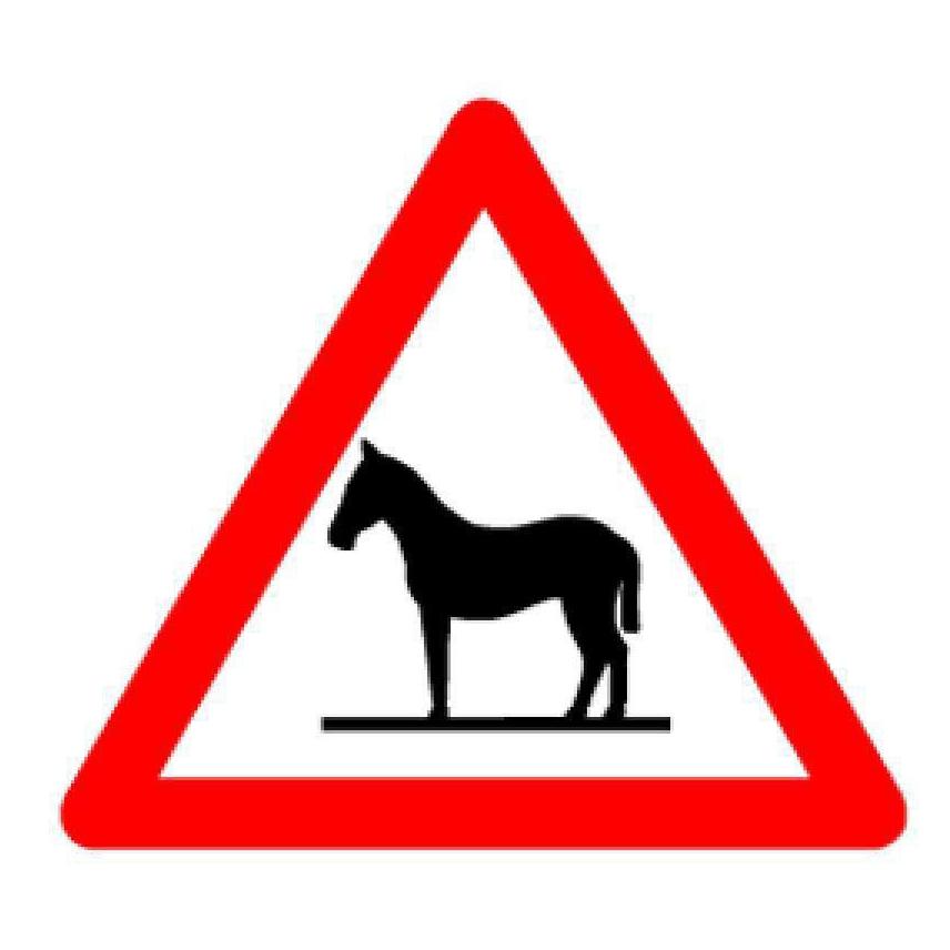 BRW Signaltafel Tiere Pferd 1.25A (16271011)