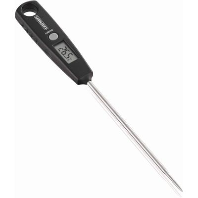Bratenthermometer LEIFHEIT, silber (schwarz, silberfarben), Edelstahl, Kunststoff, Temperaturmessgeräte, digital