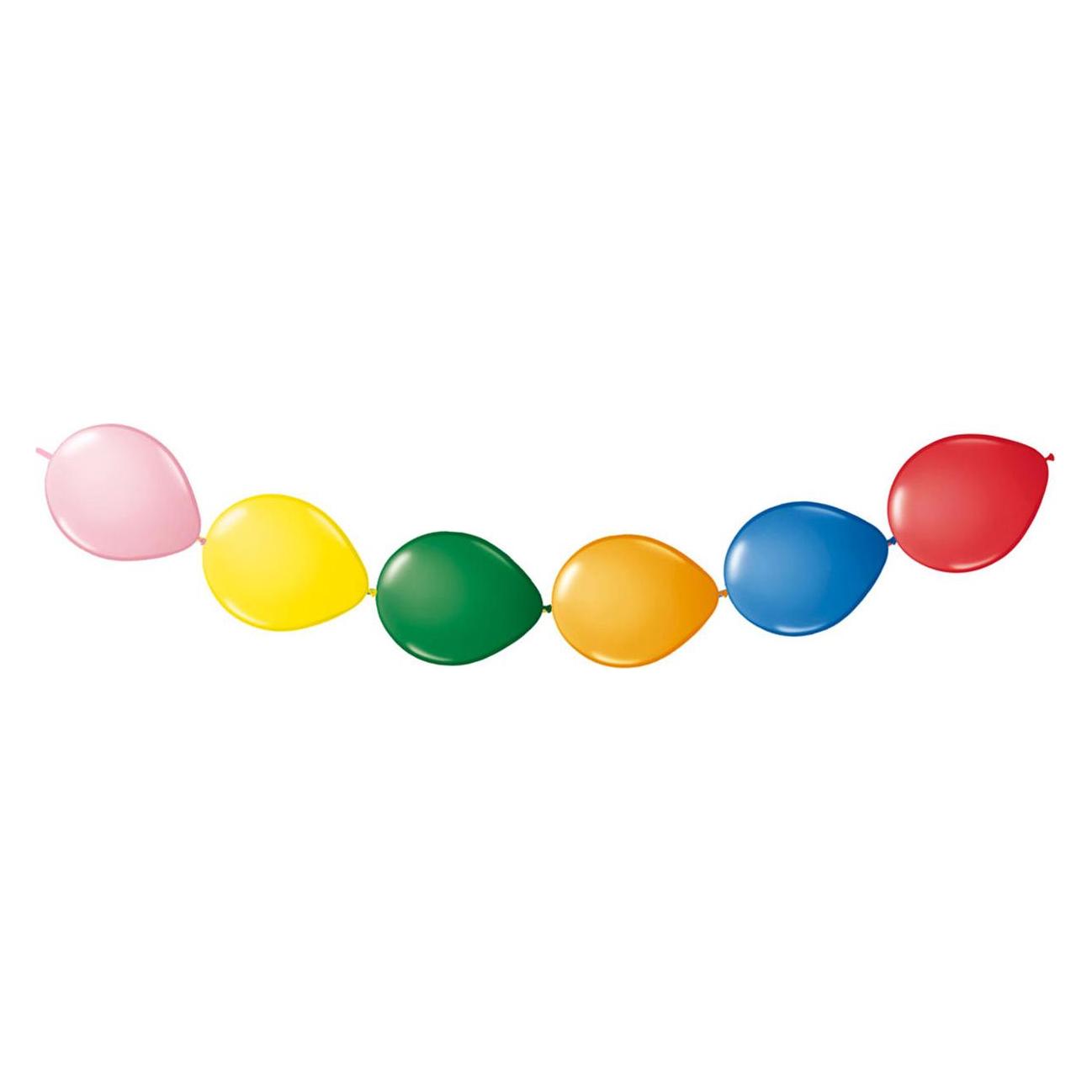 Folat Farbige Schaltfläche Luftballons (8x) (FO08450)
