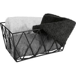 Kleine Wolke Korb Slack Schwarz 28 x 12 x 19 cm