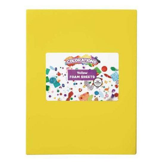 Colorations - Schaumstoffplatten Gelb, 10 Stk. (60308241)