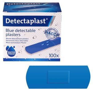 Detectaplast Pflaster Universal, 100 Strips, wasserfest, detektierbar, sensitiv, 7,2 x 2,5cm