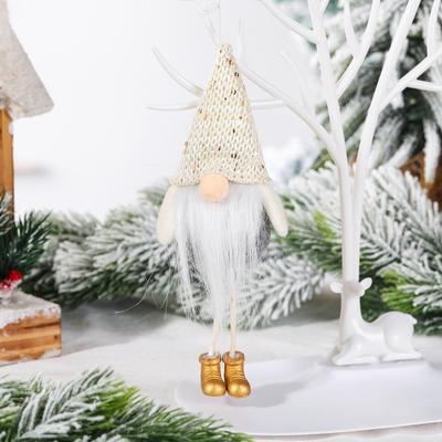 Inspired Deals Sequin Christmas Gnome Ornament Faceless Doll Hanging Christmas Decoration gold