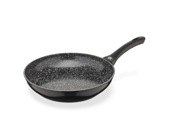 GSW Bratpfanne Barisa, Beschichtete Pfanne Kratzfest & Energiesparend mit Induktion, Aluminium Pancake Pfanne mit VITAFLON® QUARZIT Antihaft Versiegelung, 24 cm