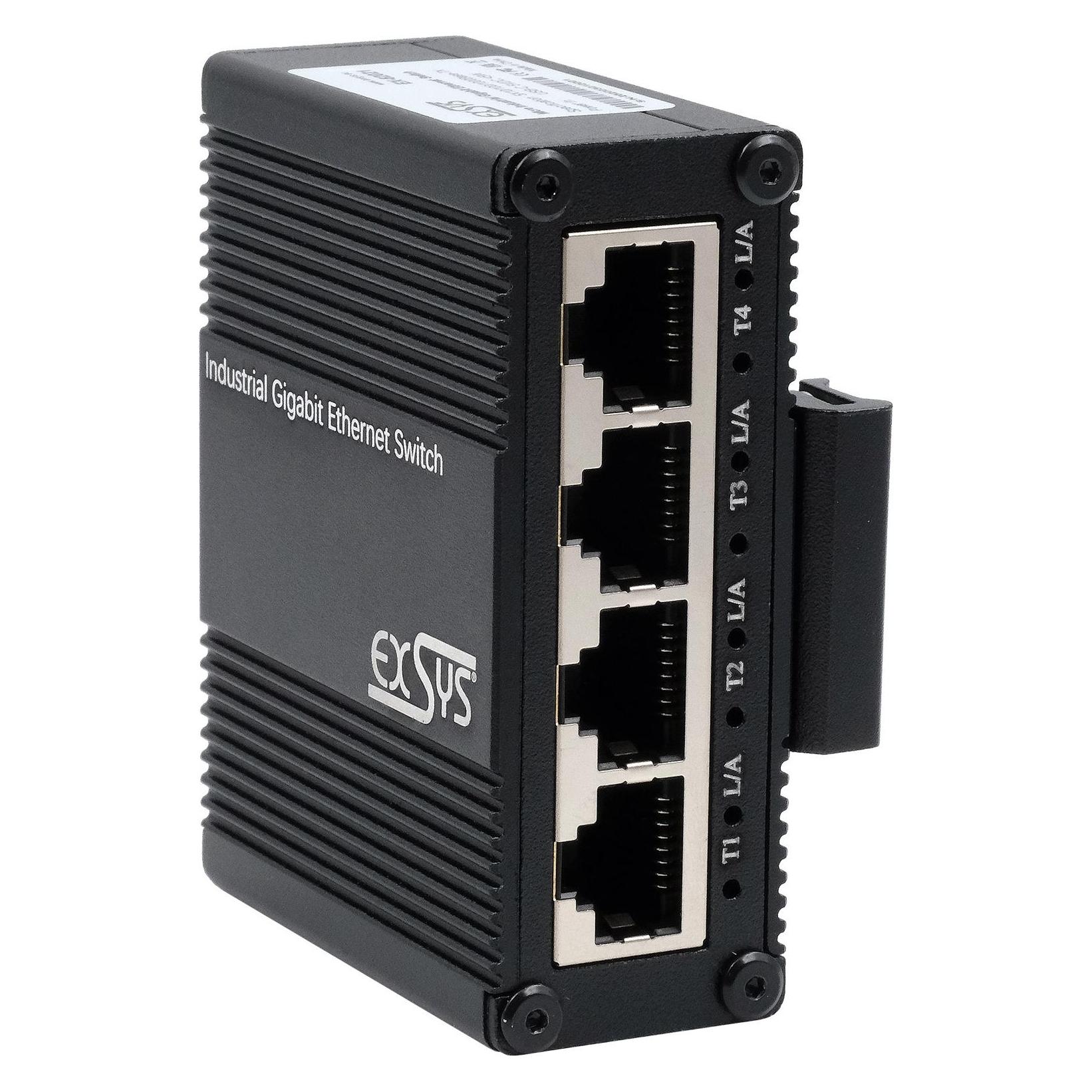Exsys Industrial Ethernet Micro Switch 5x 1 Gbit/s (5 Ports) (EX-62021)