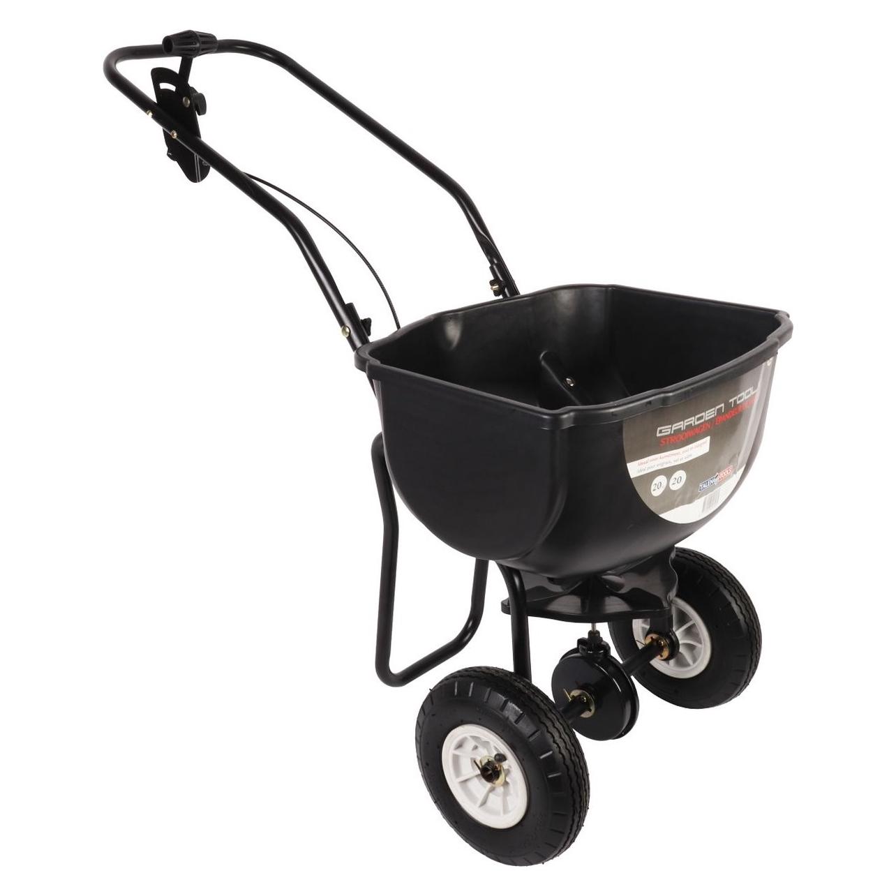 Magni Streugutwagen 20l Ku.schwarz Bereifung Gummiräder luftbereift 10-15m TALEN TOOLS (GP14)