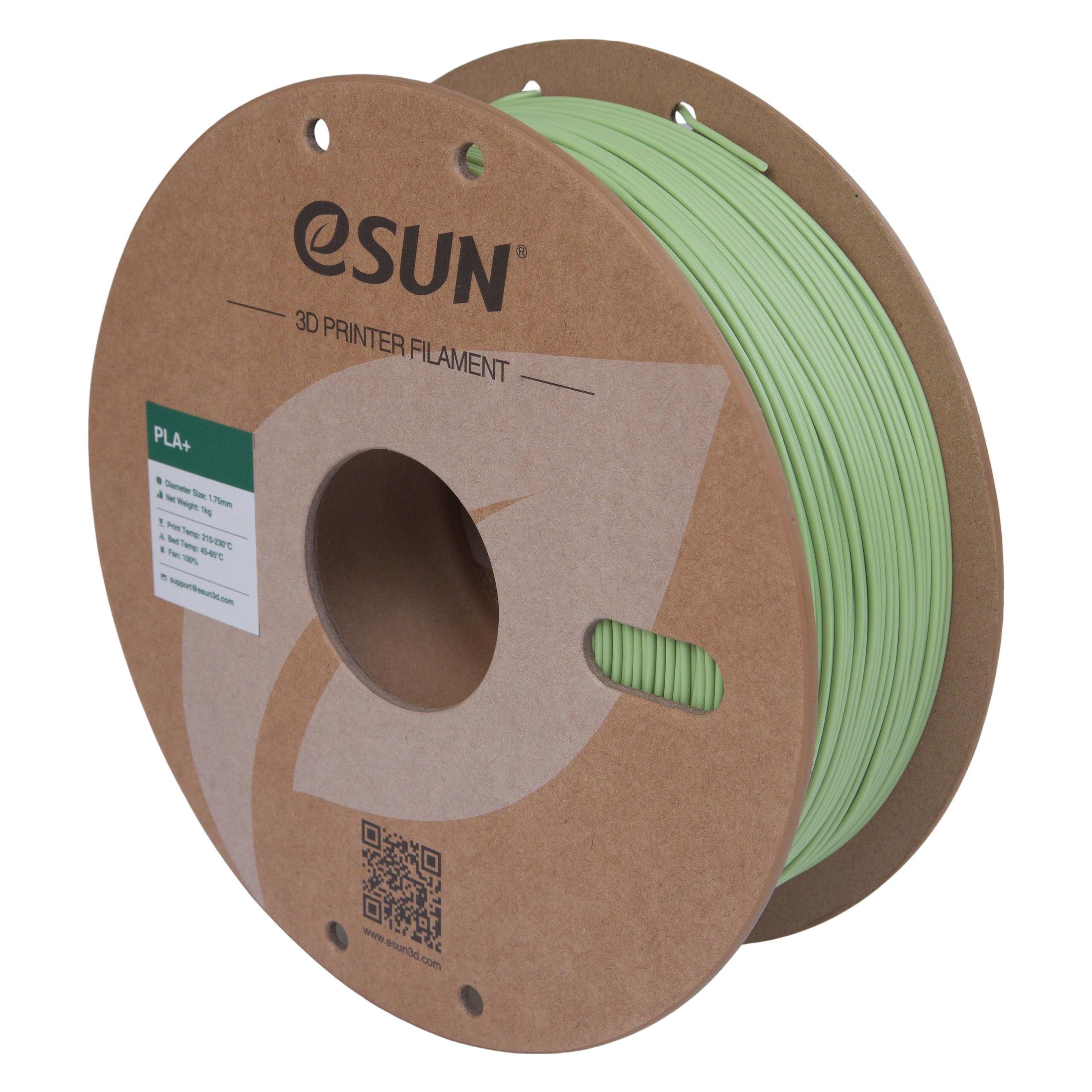 eSUN PLA+ Matcha Grün Filament 1.75mm 1Kg (PLA, PLA+, 1000 g, 1.75 mm) (PLA+175O-MC1P1)