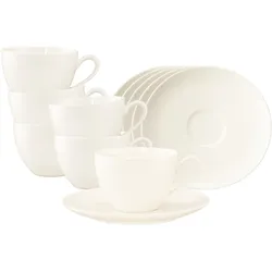 Seltmann, Tasse, Savona Fine Diamond Kaffeetassen mit Untertassen (270 ml, 6x)