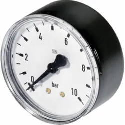 Manometer 63mm 0-10bar 1/4'' hinten