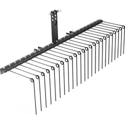 Wiltec, Zubehör Gartenmaschinen, Vertikutierer 183cm für Aufsitzmäher Rasenlüfter Rasenpflege Rasentraktor (Rasentraktor, Vertikutierer)