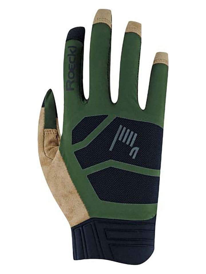 Roeckl SPORTS Fahrradhandschuhe "Murnau" in Grün/ Beige - 8
