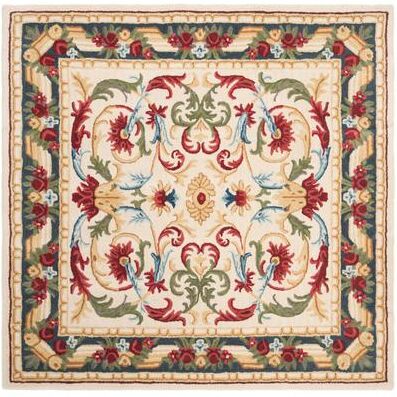 SAFAVIEH Handmade Blossom Mignon Modern Floral Wool Rug