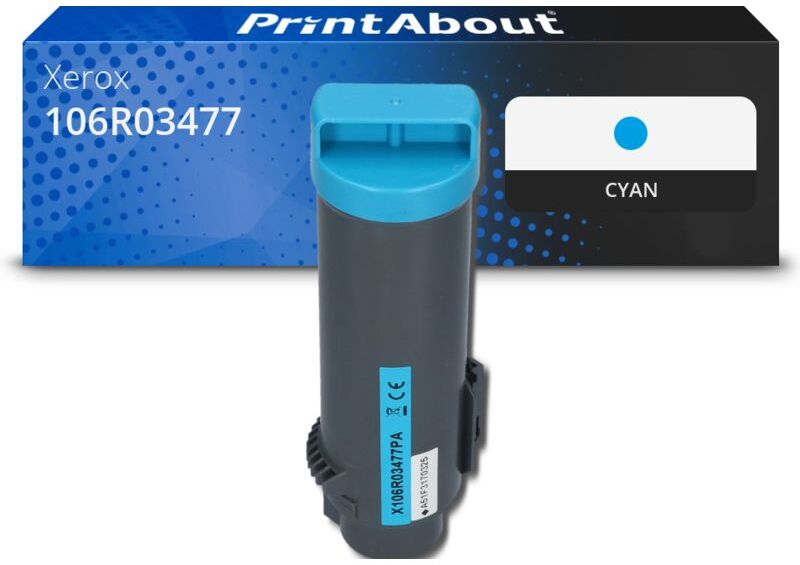 PrintAbout Toner kompatibel mit Xerox 106R03477 - Cyan