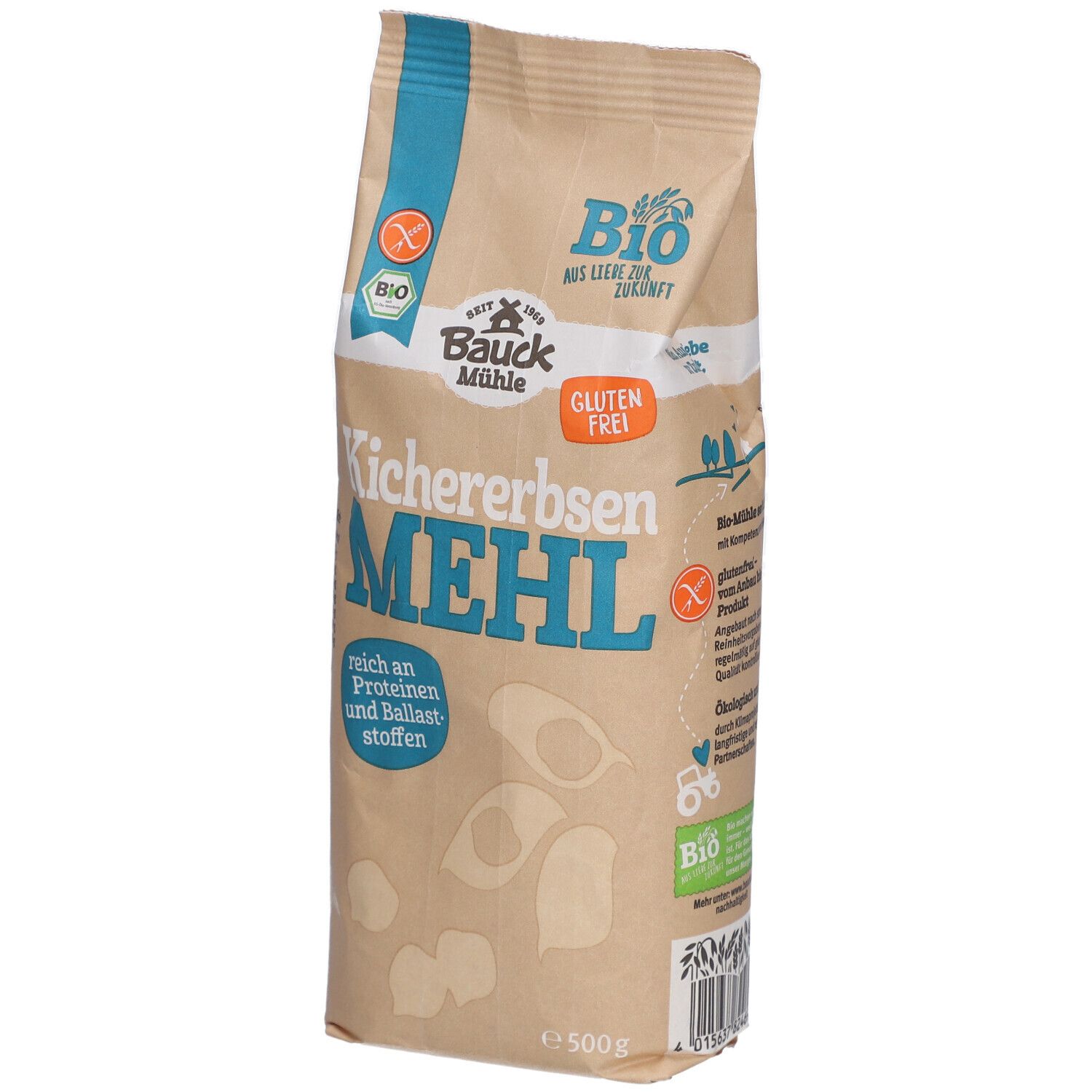 Bauck Kichererbsenmehl Bio 500 g Pulver