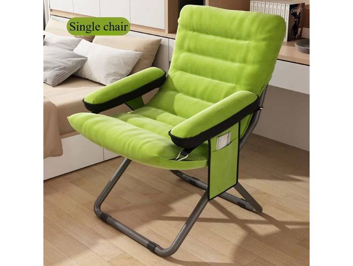 Canapé paresseux confortable, chaise inclinable pour dortoir, maison, balcon, bureau, simple, pliable, pratique